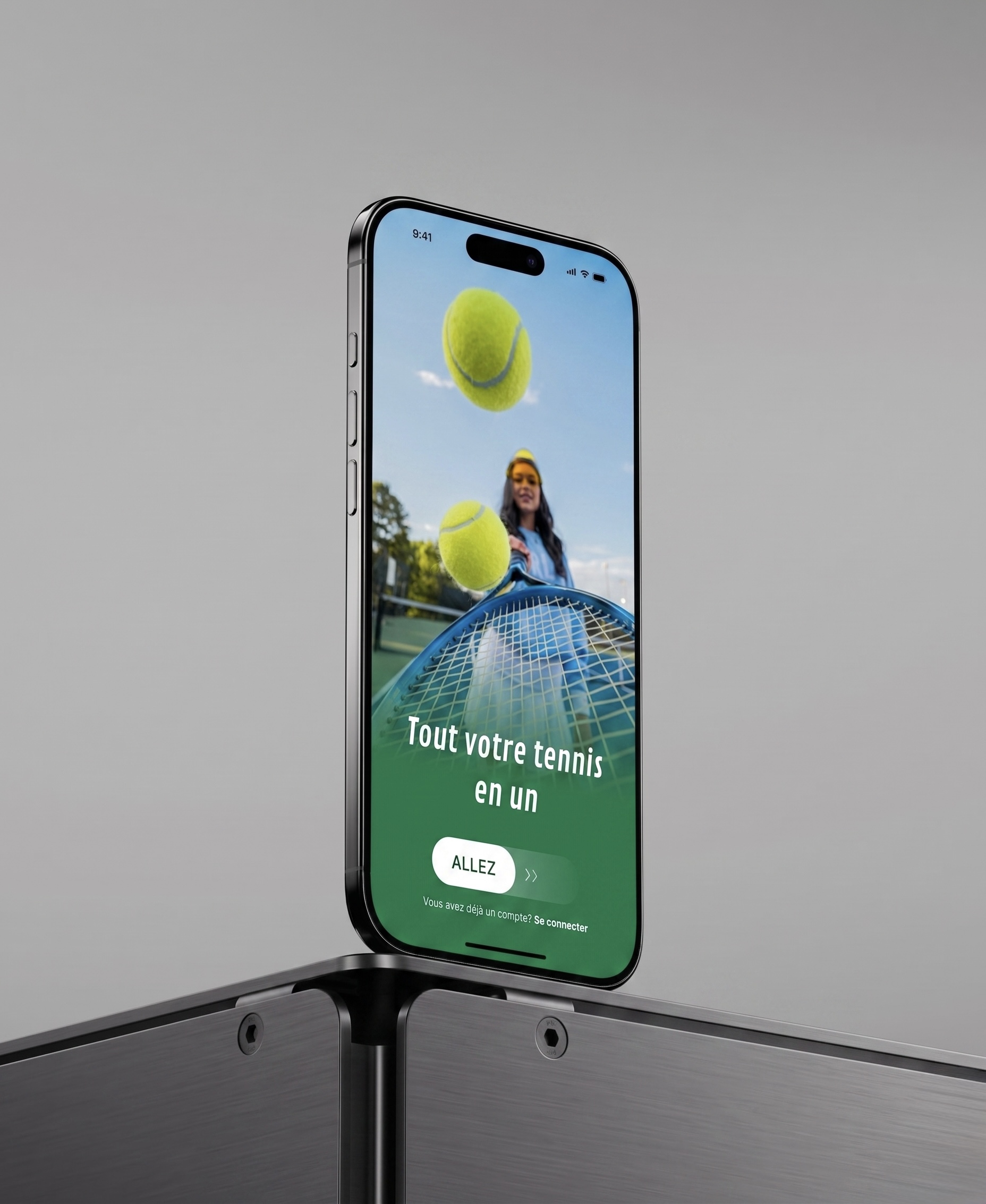 Tennis Booking App — écran principal de réservation